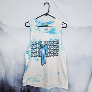 Billie Eilish Tank Top Tie Dye Sleeveless Women's Medium